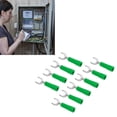 thumbnail image 4 of Conector De Cable Tipo U, Material De Latón, Conectores De Cable De Pala De Horquilla Con Orificio De 4mm/0,2 Pulgadas Para Consolas De Juegos Para Maquinaria De Soldadura Cergrey Verde, 4 of 8
