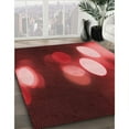 thumbnail image 3 of Ahgly Tapis d'Intérieur Lavable en Machine Carré Rouge, 3 Pieds Carré, 3 of 7