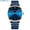 Blue, variant on Luxury Brand CRRJU Simple Fashion Style Casual Military Quartz Men Watches Ultra-thin Full Steel Male Clock Date Wristwatch