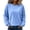 7# Light Blue, variant on Womens Crewneck Sweatshirt Casual Long Sleeve Fleece Pullover Tops Crew Neck, Ribbed Design, Drop Shoulder, Workout, Loose Fit, Fall Winter, Daily Wear Black 2XL