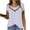 White, variant on Charella Women's Dressy Casual Tops Front Mesh Insert Crew Neck Short Sleeve Blouses Fashion Shirts Loose Fit Clothes (XL, White)