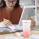 thumbnail image 4 of Tasse Isolante Avec Paille Gobelet De Voyage En Acier Inoxydable Pour Caf Glac Et Smoothie Avec Couvercles Tasse Isolante Thermique Pour Boissons, 4 of 5