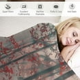 thumbnail image 3 of Shiartex Autumn Forest Blanket Fall Tree Mystic Foggy for Kids Girls Men Husband Wife Orange Leaves Nature Scenery Room Decor Birthday Soft Throw, 3 of 6