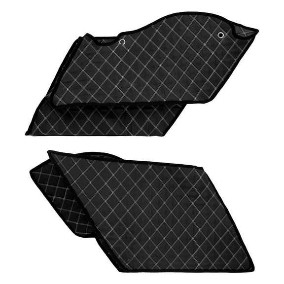 5" Saddlebag White Line Stretched Bag Inserts For Harley Street Road Glide 14-23