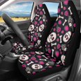 thumbnail image 2 of ZIATUBLE Skull Print Car Seat Cover Protector Love Rose Front Auto Seat Cover for Most Cars SUV Sedan Pack of 2 Washable Interior Vehicle Seat Protectors Car Decor Accessories, 2 of 7