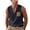 Navy, variant on GUZOM Mens Cotton Linen Henley Tank Top Yellow - Breathable Summer Sleeveless Vest with Chest Pocket Casual Button Front Relaxed Fit,Size S
