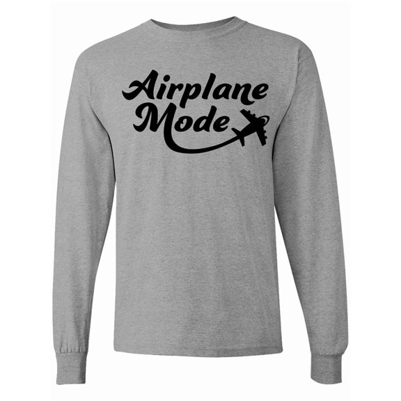 Inktastic Airplane Mode Long Sleeve T-Shirt