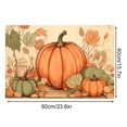 thumbnail image 3 of Fall Door Mat Outside, Pumpkin Welcome Mat for Front Door, Halloween Thanksgiving Autumn Vintage Rustic Yard Non Slip Seasonal Home Indoor Outdoor Party Decoration, 3 of 5