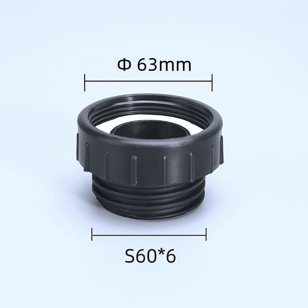 Adaptador de válvula para barril de tonelada, reductor de 3/4 para barril de tonelada IBC de 2 pulgadas, convertidor NPS de 1/2