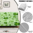 thumbnail image 4 of Xoenoiee Green Shamrock Heart Pattern Armless Futon Cover Super Stretch Futon Sofa Bed Slipcover St. Patrick's Day Decor with Non-Slip Elastic Bottom, Universal Sofa Mattress Covers Full Queen Size, 4 of 7