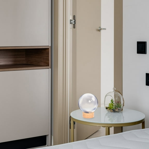 Amosfun Wood LED Light Base for Crystal Display with Built in USB Powered Lighting