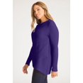 thumbnail image 4 of Jessica London Women's Plus Size Ribbed Crossover Crewneck, 4 of 5