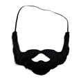 thumbnail image 1 of Disfraz de barba falsa, novedad, maquillaje, bigote, accesorio de fiesta, bigote falso para negro, 1 of 9