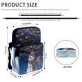 thumbnail image 6 of FUIALDOLG Christmas Snowman Star Print Shoulder Crossbody Pouch Polyester Crossbody Bag for Men, Lightweight Zipper Shoulder Bag Pouch, 6 of 7