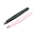 thumbnail image 1 of Juego de 2 pinzas de acero inoxidable para cejas, pinzas para depilación facial, herramienta de maquillaje y belleza., 1 of 12