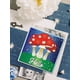 thumbnail image 1 of Plantilla de corte de acero al carbono con diseño de setas (1 unidad). Ideal para manualidades y proyectos DIY., 1 of 4