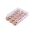 thumbnail image 2 of Egg Fresh - Keeping Box - Refrigerator - Specific, 7 - Tilt Design, Holds 18 Eggs, Stackable, Translucent, Thick - Base for Safe Storage, 2 of 5
