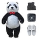 thumbnail image 3 of Disfraz de oso polar inflable gigante 2024, disfraz de mascota de peluche de piel para adultos, personaje animal, prenda inflada para accesorios de escenario, 3 of 5
