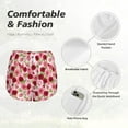 thumbnail image 4 of Bixox Women's Rose Flowers pattern 2 in 1 Running Shorts - Lightweight Athletic Workout Gym Yoga Shorts Liner with Pockets - X-Large, 4 of 7