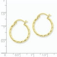 thumbnail image 2 of Primal Gold 14 Karat Yellow Gold Twist Hoop Earrings, 2 of 4