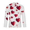 thumbnail image 5 of Fartey Men Big and Tall Valentine's Day Long Sleeve T Shirts 2025 Fashion Love Heart Printed Tops Lightweight Soft Crewneck Workout Tees Shirts for Gifts Red S-4XL, 5 of 5