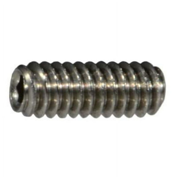 #0-80 x 5/32" 18-8 Stainless Hex Socket Headless Set Screws (12 pcs.)