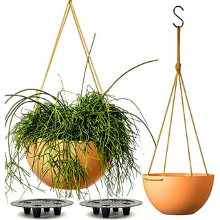 Verel Set of 2 Tall Outdoor Planters - 24 inch Large with Small Planting Pots - Indoor and Flower for Front Door, Patio Deck, Black