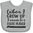 thumbnail image 3 of Inktastic Future Flute Player Music Gift Boys or Girls Baby Bib, 3 of 4