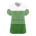 thumbnail image 4 of Ashirexll Hauts pour Femmes Tendance, Chemise de Base Imprimée à Manches Courtes et Col en V pour Femmes Grande Taille, 4 of 4