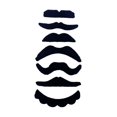 thumbnail image 1 of 7 piezas de bigotes falsos pegajosos en barbas falsas para presentaciones en el escenario de carnaval, 1 of 10