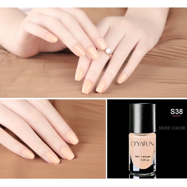 Esmalte de uñas, Regalos para Mujeres Esmalte de Uñas Peelable Nude de Horneado y Secado Rápido 8ml por uña