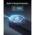 thumbnail image 4 of Protector contra sobretensiones USB C de 100 W y 7 puertos para estación de carga Baseus, 4 of 9