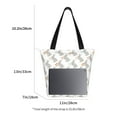 thumbnail image 5 of Kdxio Gray Rabbit Women Reusable Grocery Bags Foldable Ripstop,Reusable Shopping Bags for Shopping,Gym,Gift, 5 of 8