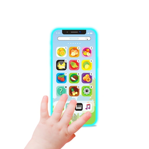 Deals! Danhjin Toddler Toys, Smart Phone Toy Play Cell Phone with Rechargeable Battery and LED Lights, Educational Machines for Baby Kids Birthday Gifts, Christmas Gifts for Early Learning