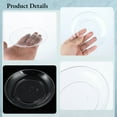 thumbnail image 4 of 200 platos desechables de plástico transparente para bodas de 5 pulgadas, platos pequeños de postre redondos duros PS6, 4 of 6