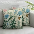 thumbnail image 3 of ARISTURING  Spring Pillow Covers Blue Teal Wild Flower Plant Throw Pillows Case,Seasonal Floral Outdoor Decorative Square Farmhouse Decor Cushion Covers for Home Sofa Bed Couch, 3 of 5