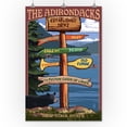 thumbnail image 3 of Old Forge, New York, The Adirondacks, Destination Signpost (24x36 Giclee Gallery Art Print, Vivid Textured Wall Decor), 3 of 3
