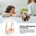 thumbnail image 4 of 2 Pcs Paper Flower Basket Gift Boxes Flower Wrapping Material Kraft Gift Bags Fresh Flower Case Paper Wrapping Container, 4 of 6