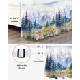 thumbnail image 3 of Mountain Tree Bed Skirt Queen Size 16" Drop Watercolor Flower Retro Scenery Ruffled Wrap Around Bed Skirts Adjustable Elastic Bedskirt Dust Ruffle for Queen Size Bed, 3 of 7