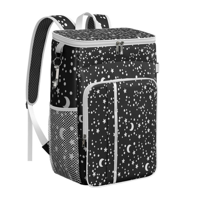 Sun and Moon Solar Eclipse Backpack Cooler – Leakproof Insulated Lunch Bag with Ethereal Celestial Map Pattern for Hiking & Travel
