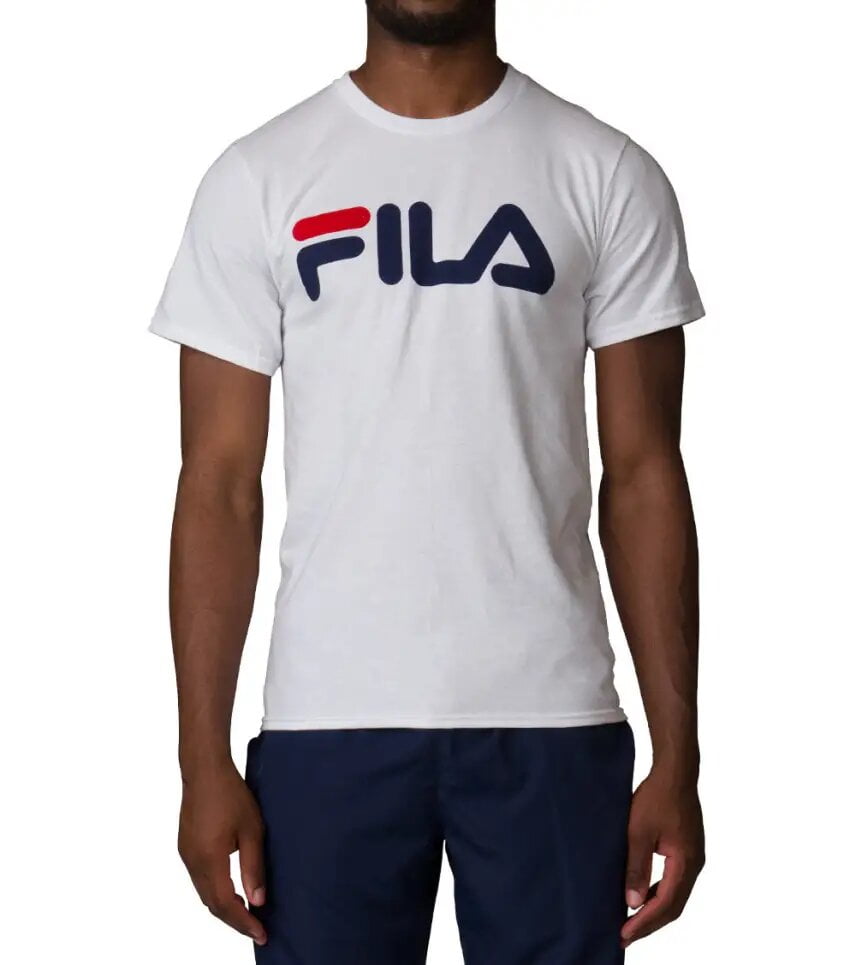 white fila tee