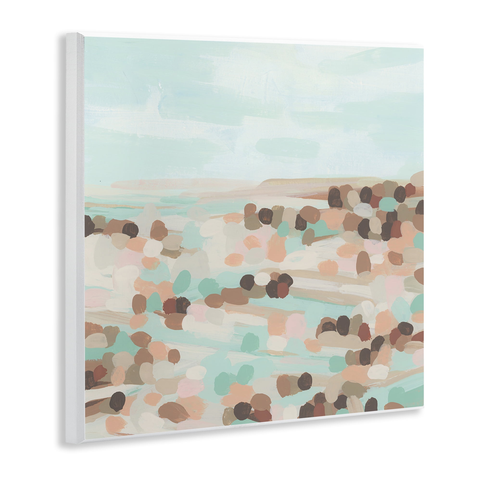 Stupell Industries Desert Landscape Impression Landscape Painting Unframed Art Print Wall Art, 12 x 12