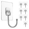 thumbnail image 1 of Ganchos de pared resistentes al agua y al óxido para colgar toallas y abrigos de acero inoxidable de gran resistencia para usar en la cocina, el hogar y la oficina, paquete de 8, 1 of 3