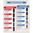 thumbnail image 4 of DAYUAN 10Pcs Oxygen Sensor Socket Set Sensor Oil Pressure Sending Unit Removal Kit, 4 of 9