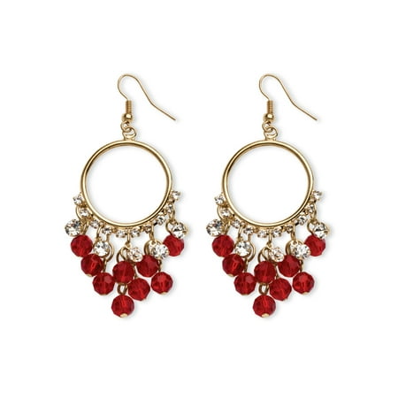 Palm Beach Jewelry Birthstone Chandelier Earrings With Crystal Palm Beach Jewelry Birthstone Chandelier Earrings With Crystal Accents In Yellow Gold Tone Com