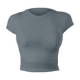 thumbnail image 5 of LIUJUNSHOP Seamless Crop Workout Tops for Women - Athletic Running Gym Yoga Short Sleeve Shirts Basic, 5 of 5