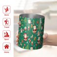 thumbnail image 5 of 12oz Coffee Tumblers Green Christmas Santa and Icon Pattern Stainless Steel Vacuum Insulated Travel Tumbler Coffee Cups Mug with Lid and Straw with Cleaning Brush for Cold & Hot Drinks, 5 of 5