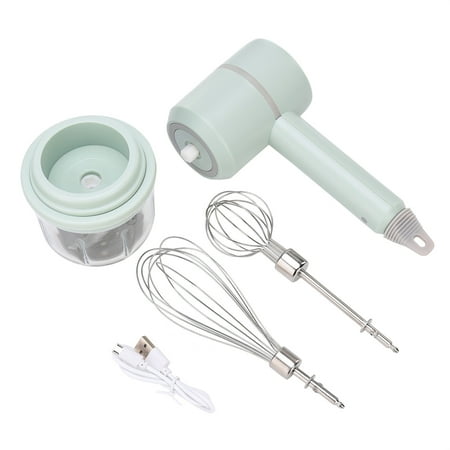 

CreativeArrowy Complementary Food Beater Kitchen Supplies Egg Whisk Garlic Puncher Wireless Plastic Cordless Multifunction Dough Mixer