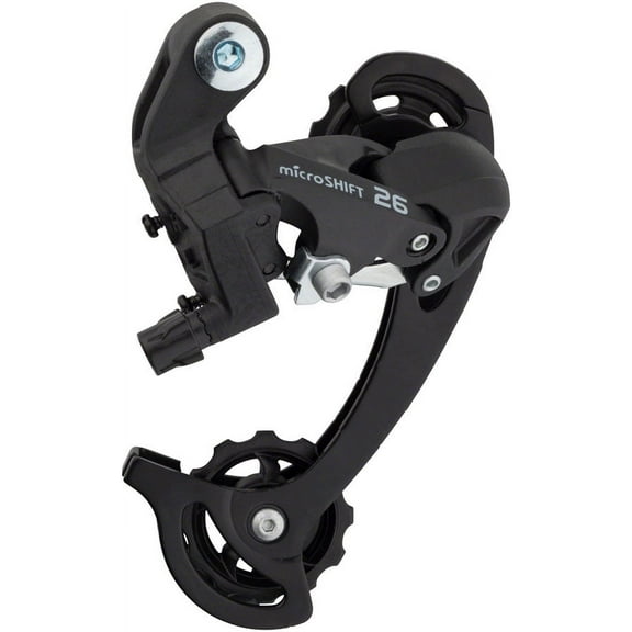 microSHIFT M26 Rear Derailleur - 7/8 Speed, Long Cage, Black