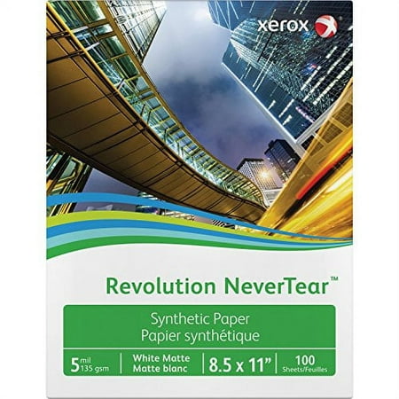 Xerox 3R20172 Revolution Nevertear  5 Mil  8.5 X 11  Smooth White  500/ream